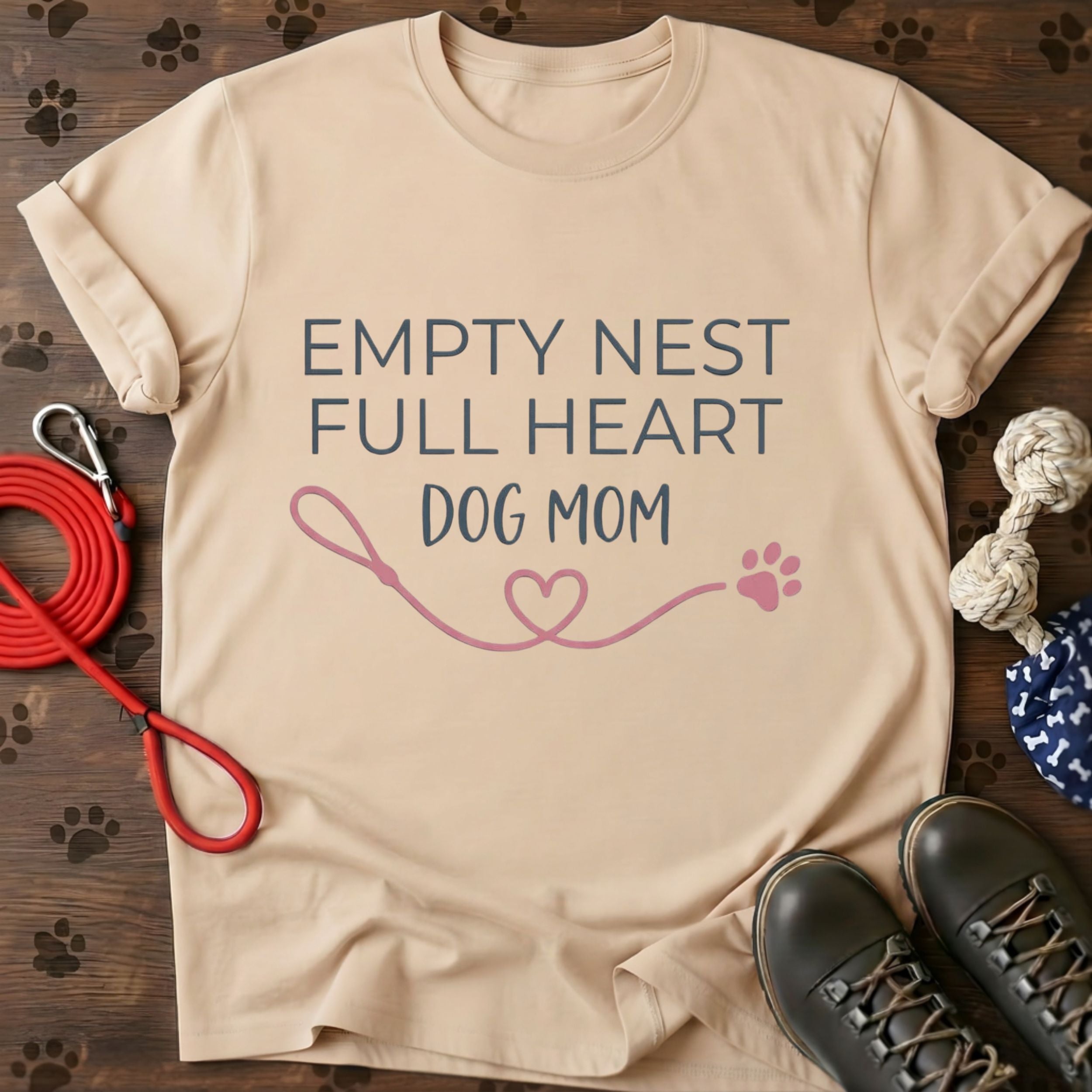 Empty Nest Full Heart Paw Print Tee