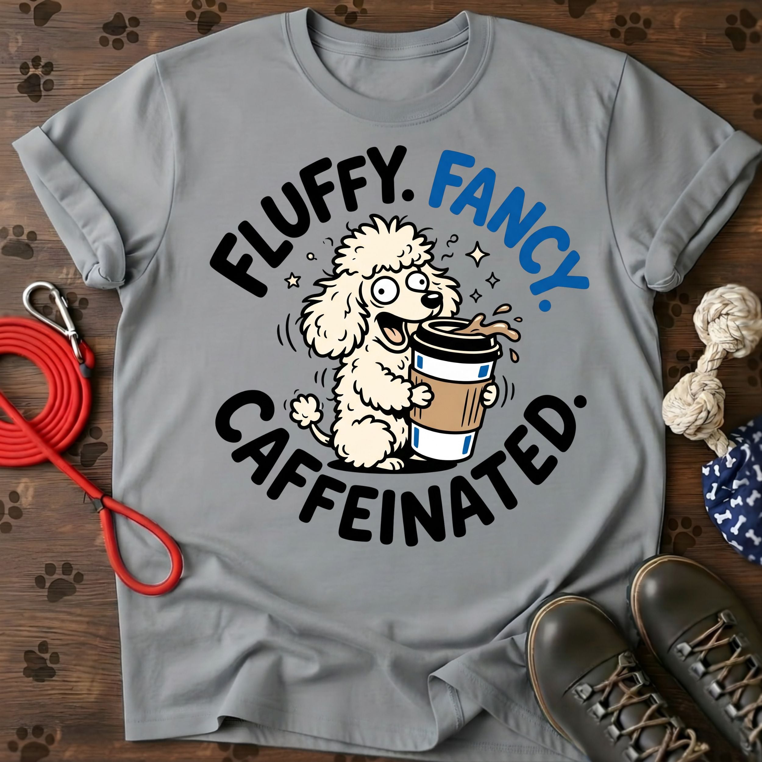 Fluffy. Fancy. Caffeinated. Tee