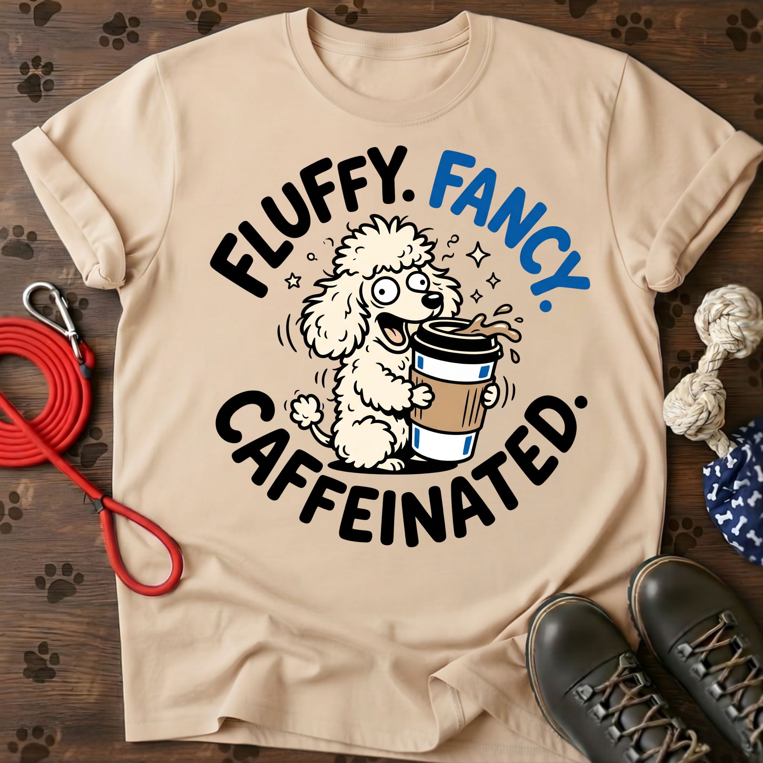 Fluffy. Fancy. Caffeinated. Tee