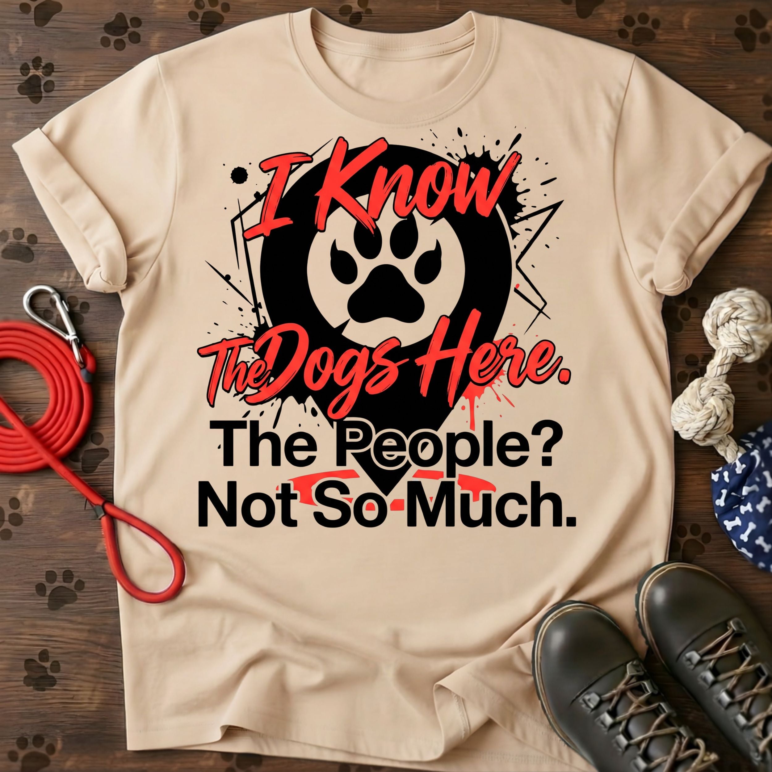 I Know The Dogs Here. The People? Not So Much. Tee