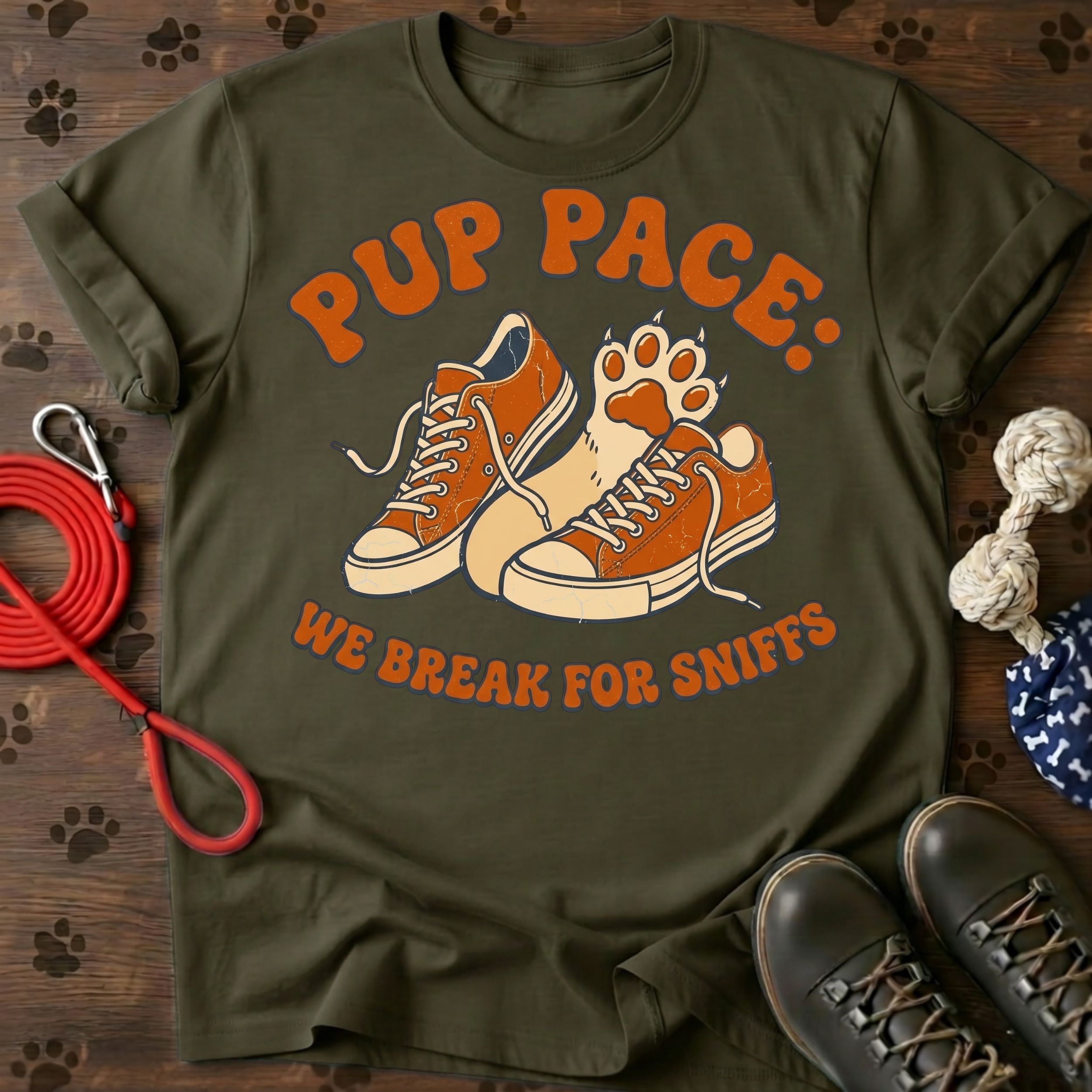 Pup pace we break for sniffes Tee