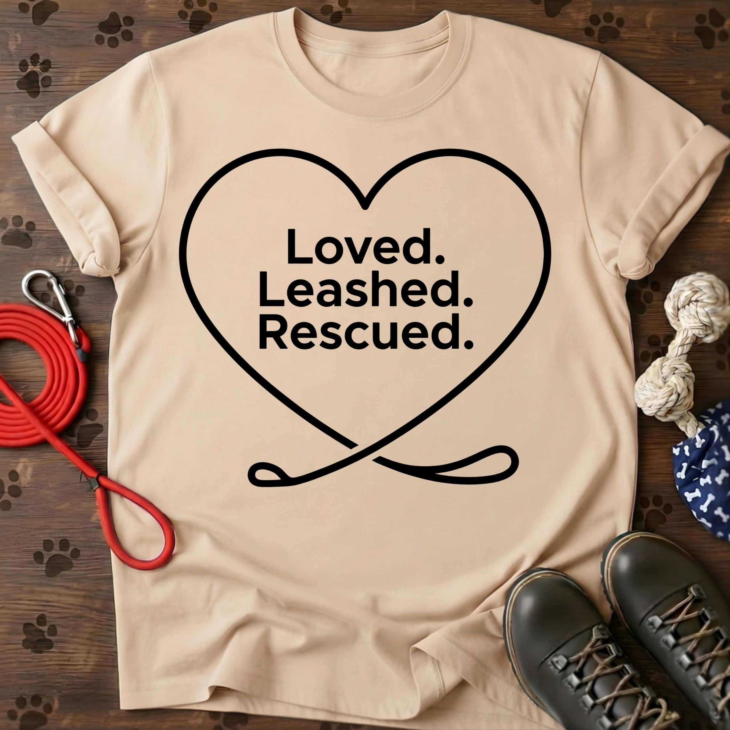 Love. Leashed. Rescued Tee