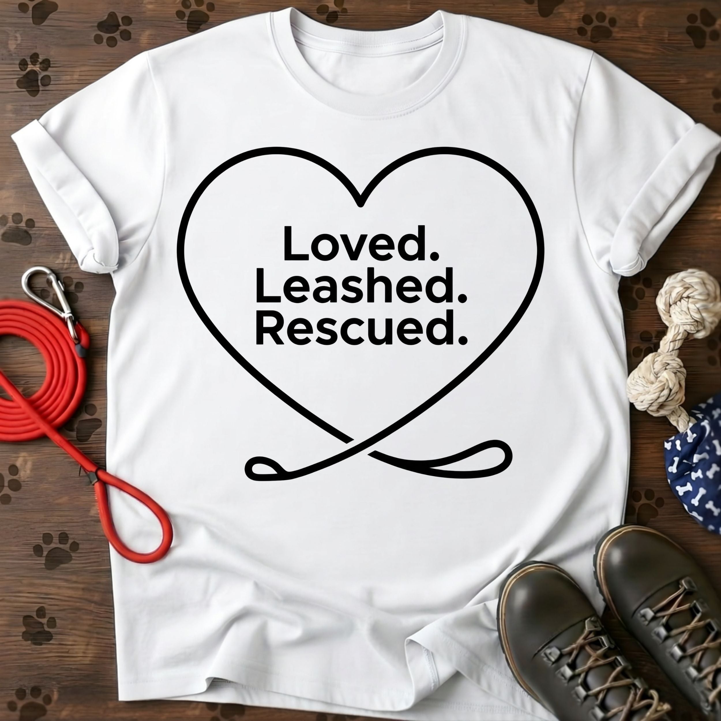 Love. Leashed. Rescued Tee