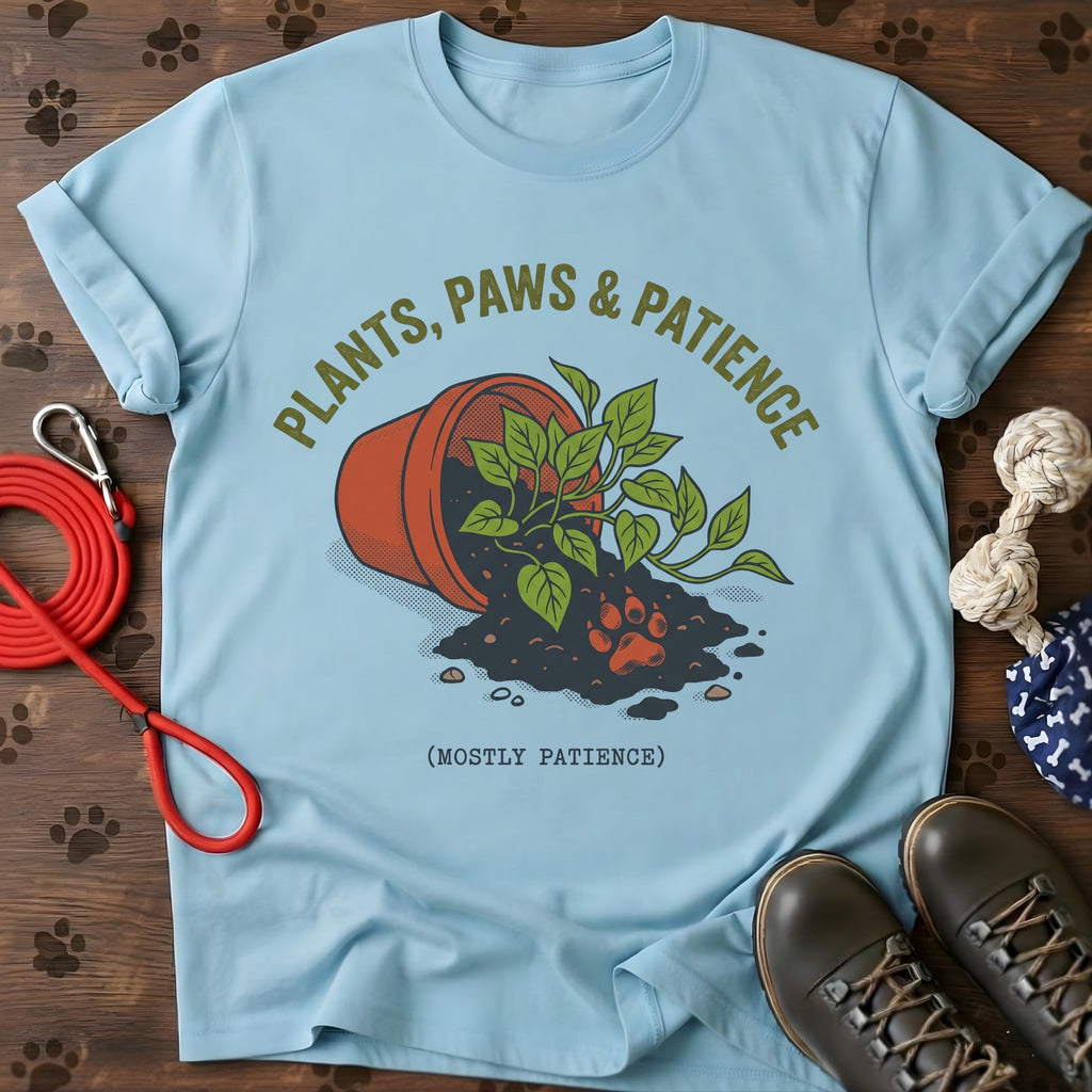 Plants, Paws & Patience Tee