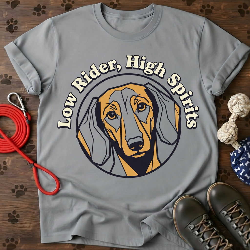 Low Rider, High Spirits Dachshund Tee