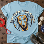 Low Rider, High Spirits Dachshund Tee