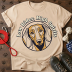 Low Rider, High Spirits Dachshund Tee