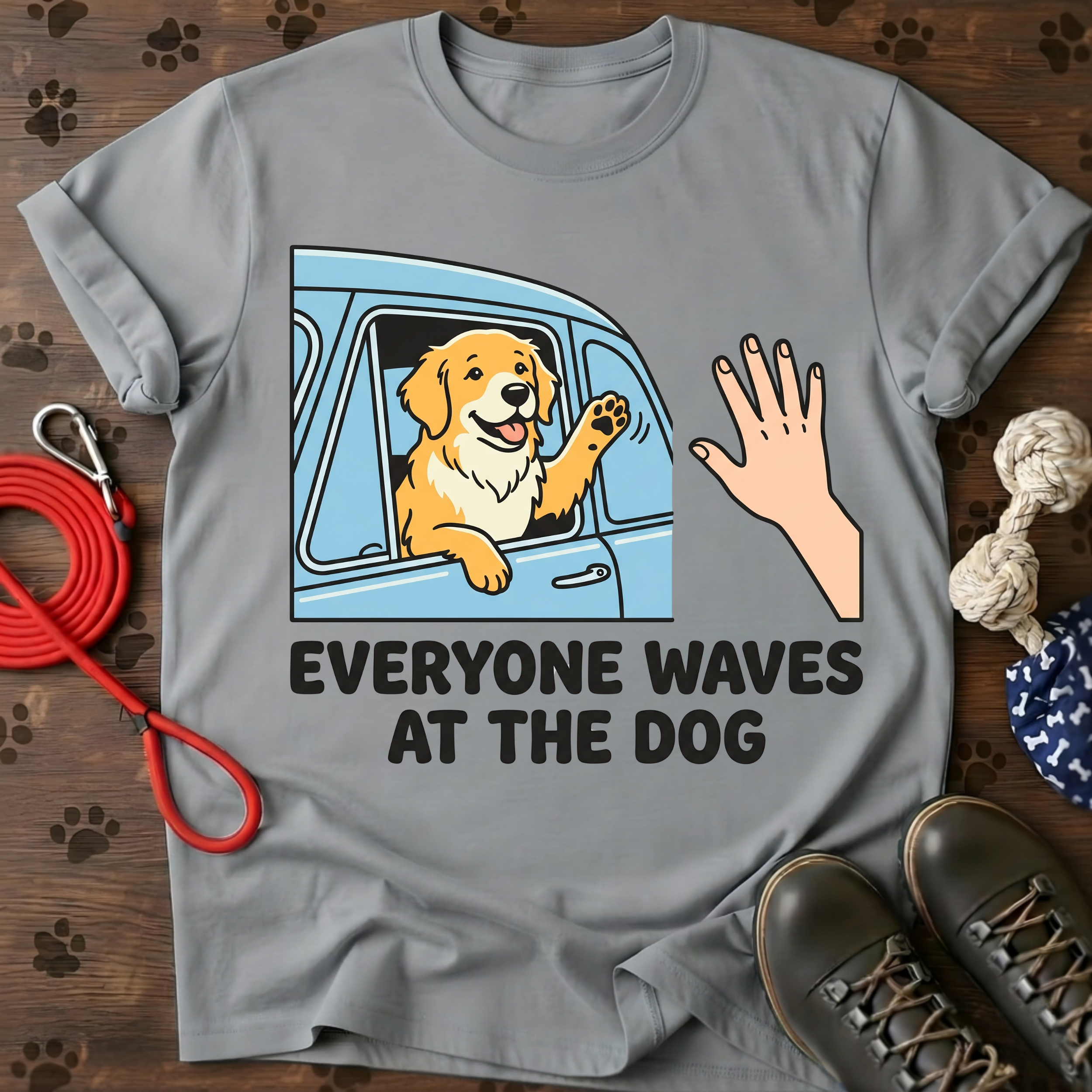 EVERYONE WAVES AT THE DOG Tee