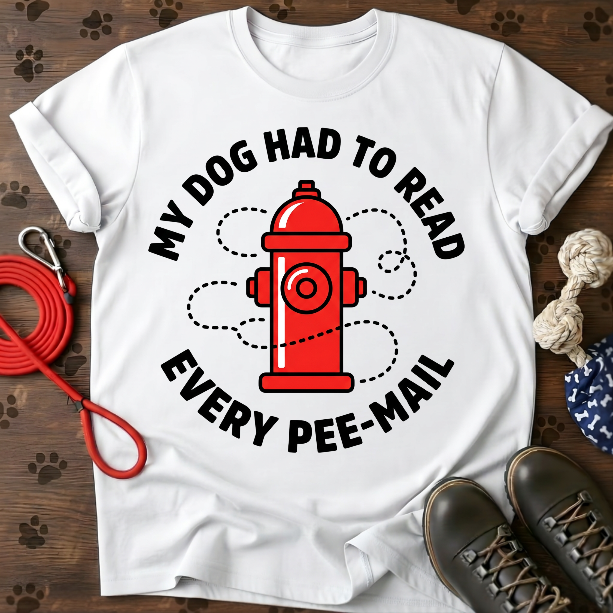 MY DOG HAD TO READ EVERY PEE-MAIL Tee
