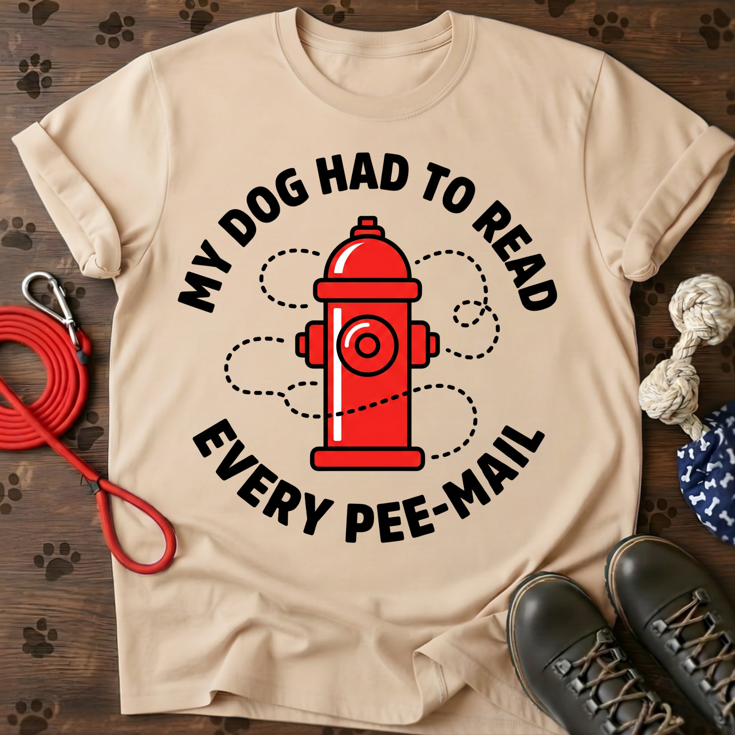 MY DOG HAD TO READ EVERY PEE-MAIL Tee