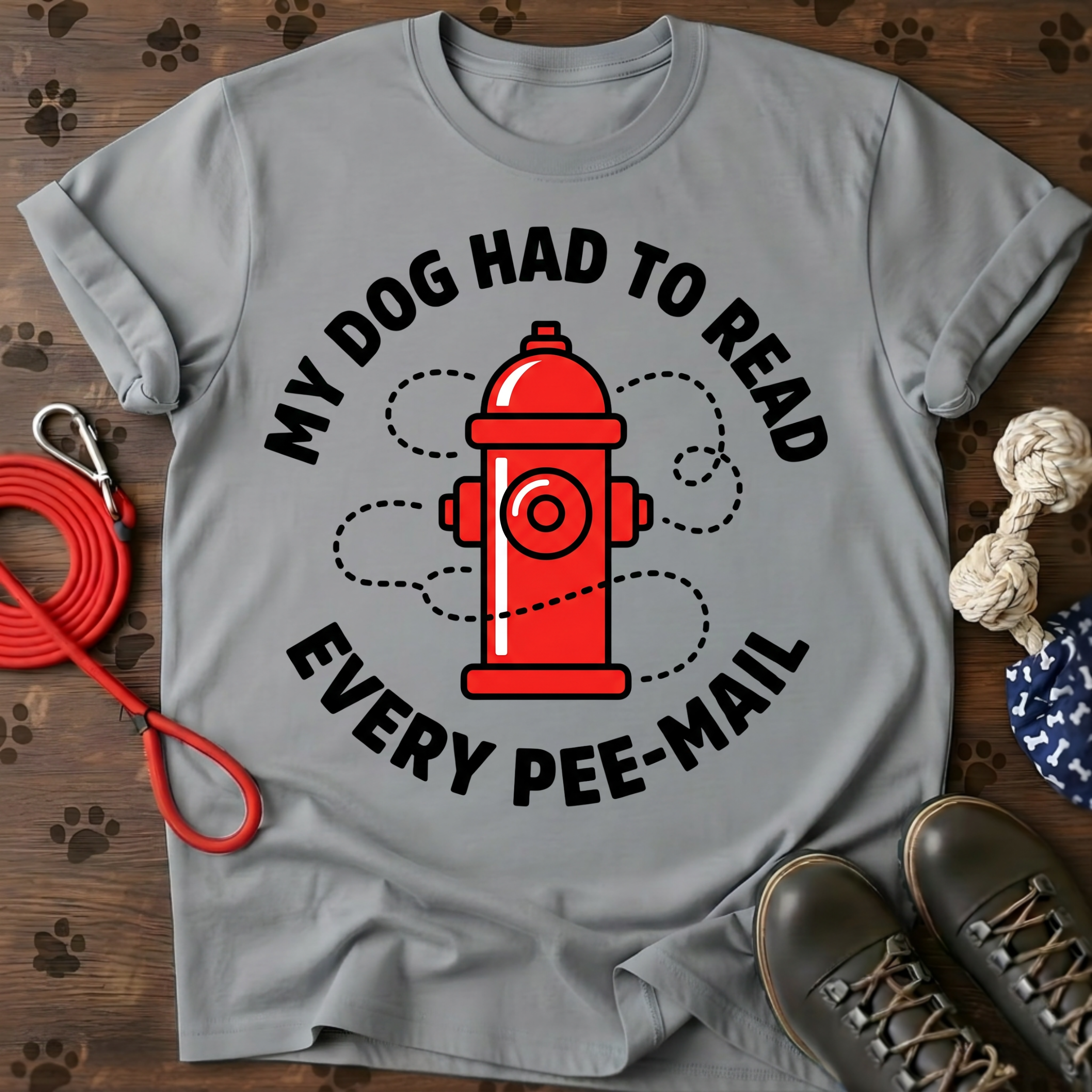 MY DOG HAD TO READ EVERY PEE-MAIL Tee