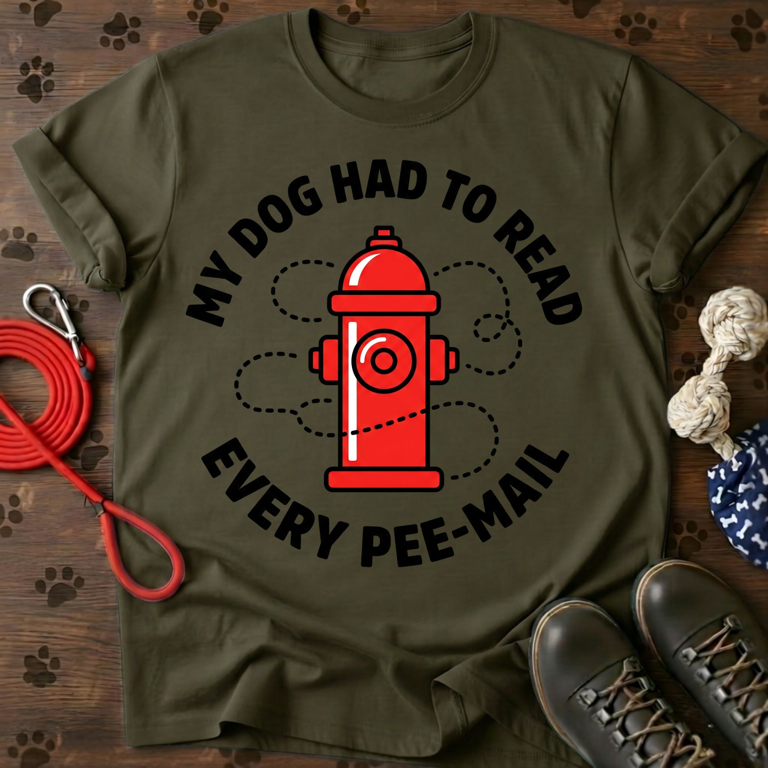 MY DOG HAD TO READ EVERY PEE-MAIL  Tee