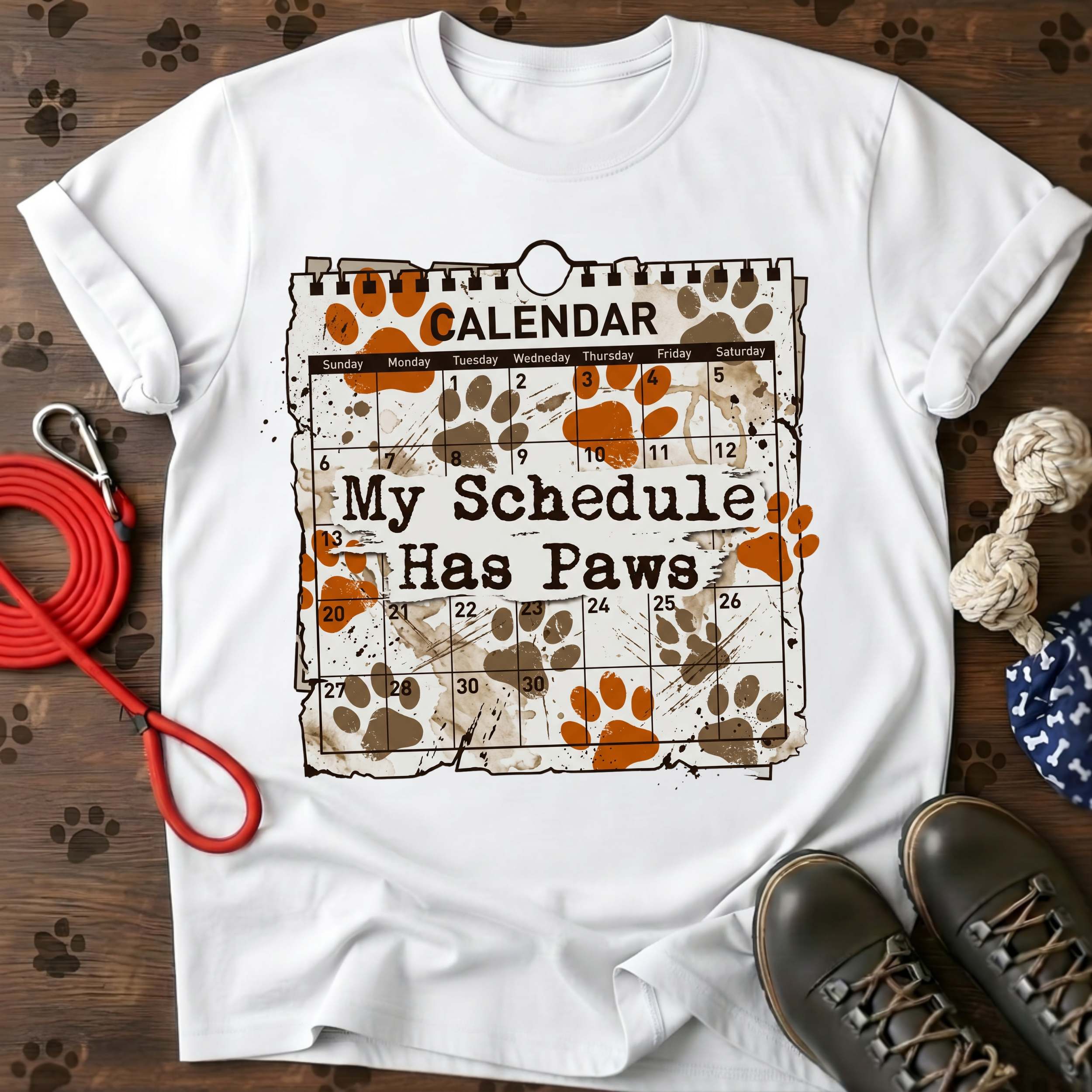 MY SCHEDULE HAS PAWS Tee