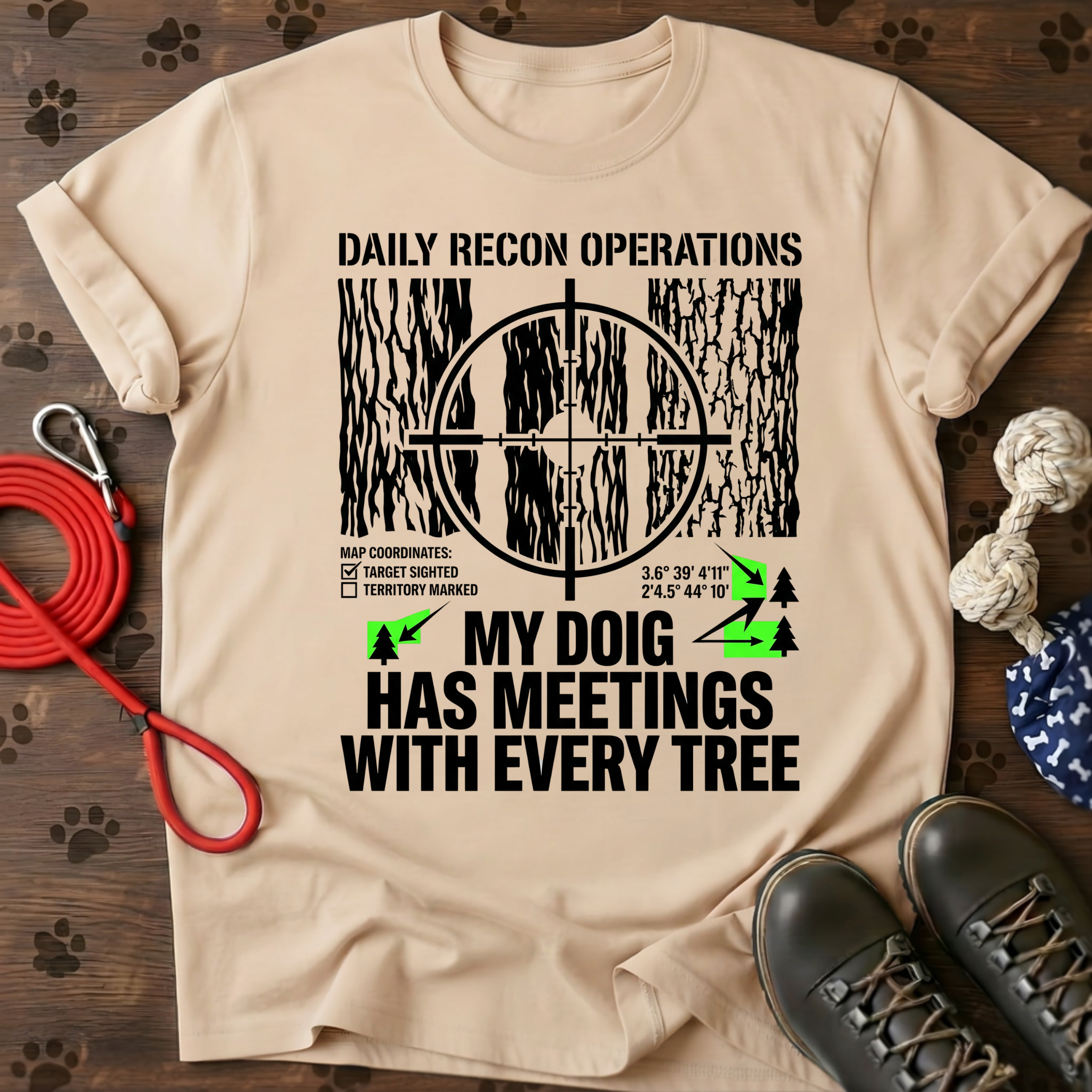 MY DOG HAS MEETINGS WITH EVERY TREE Tee