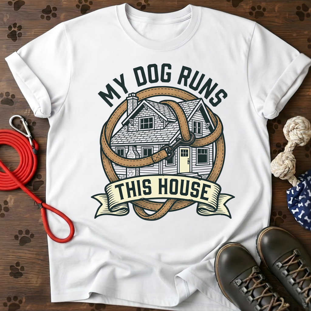 MY DOG RUNS THIS HOUSE Tee