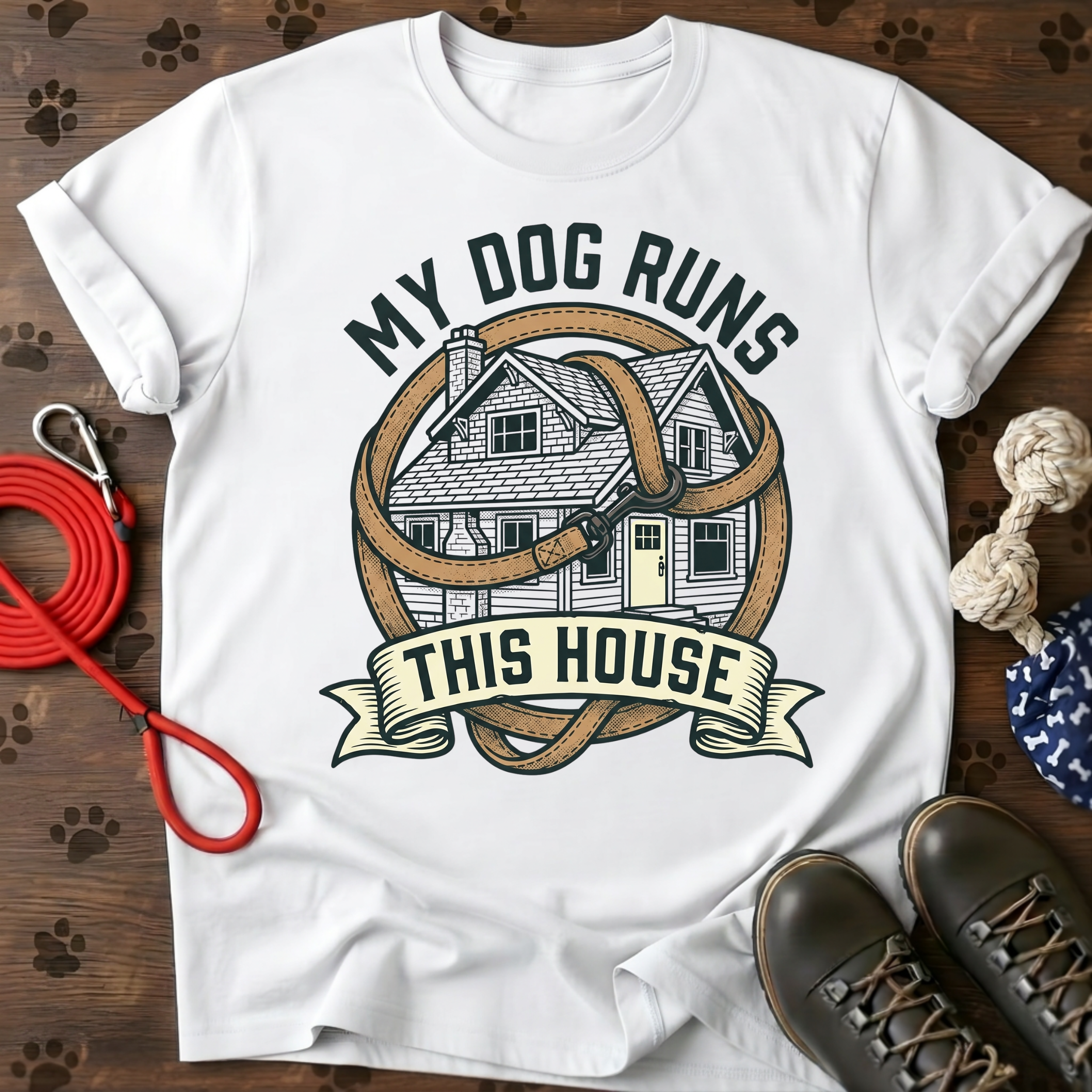 MY DOG RUNS THIS HOUSE Tee