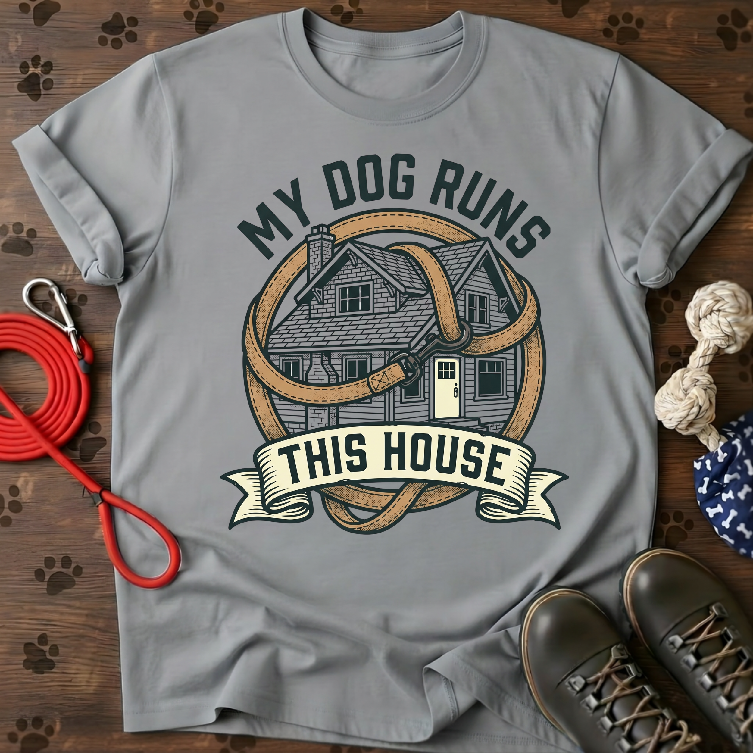 MY DOG RUNS THIS HOUSE Tee