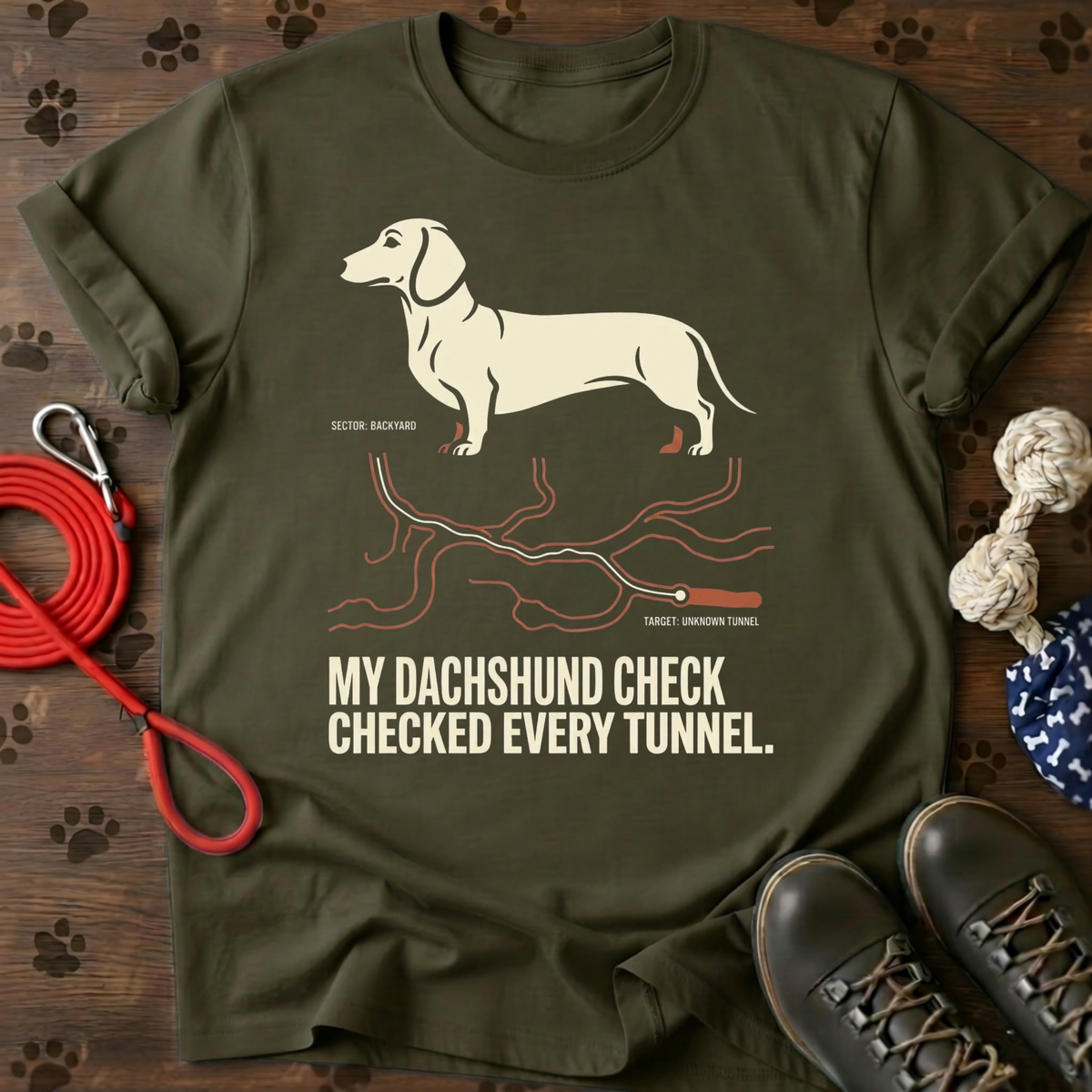 Dachshund Tunnel Inspector Tee