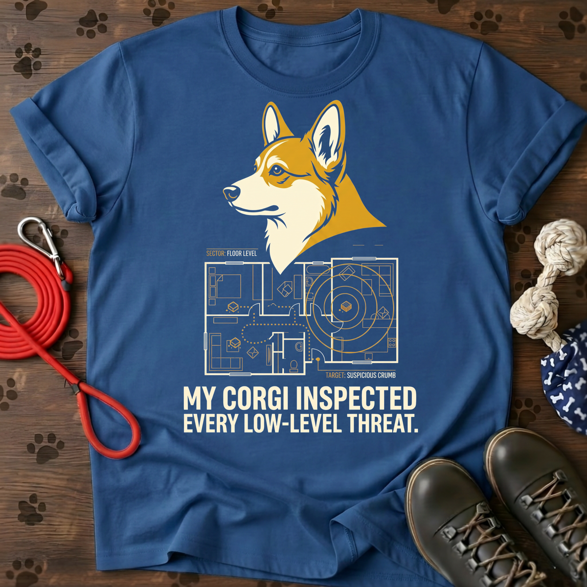 Corgi Low-Level Threat Tee