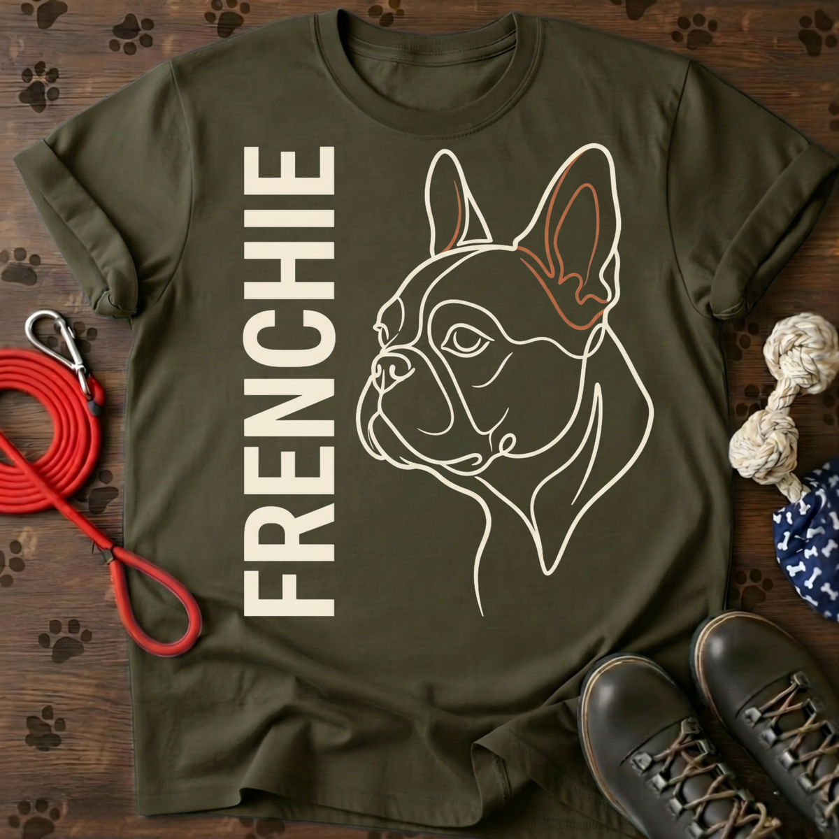 Frenchie Vertical Portrait Tee