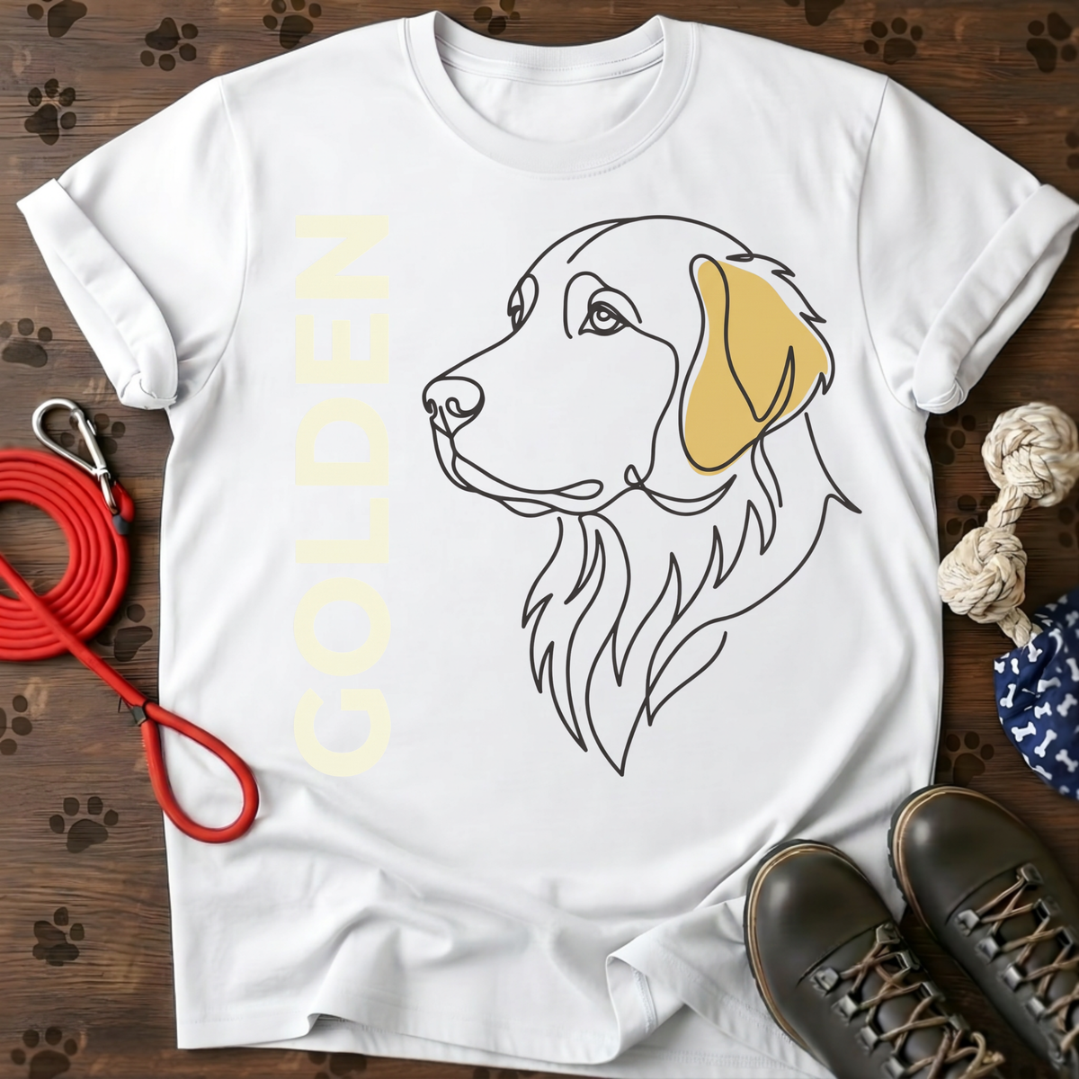 Golden Vertical Portrait Tee