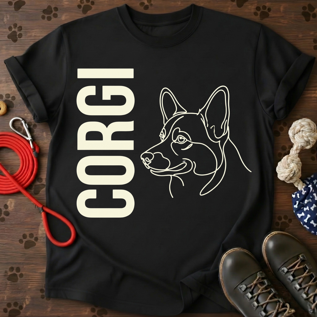 Corgi Vertical Portrait Tee