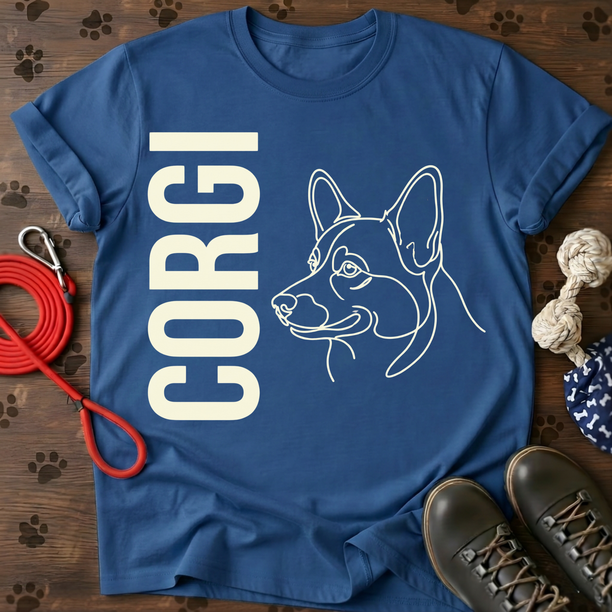 Corgi Vertical Portrait Tee