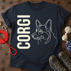 Corgi Vertical Portrait Tee