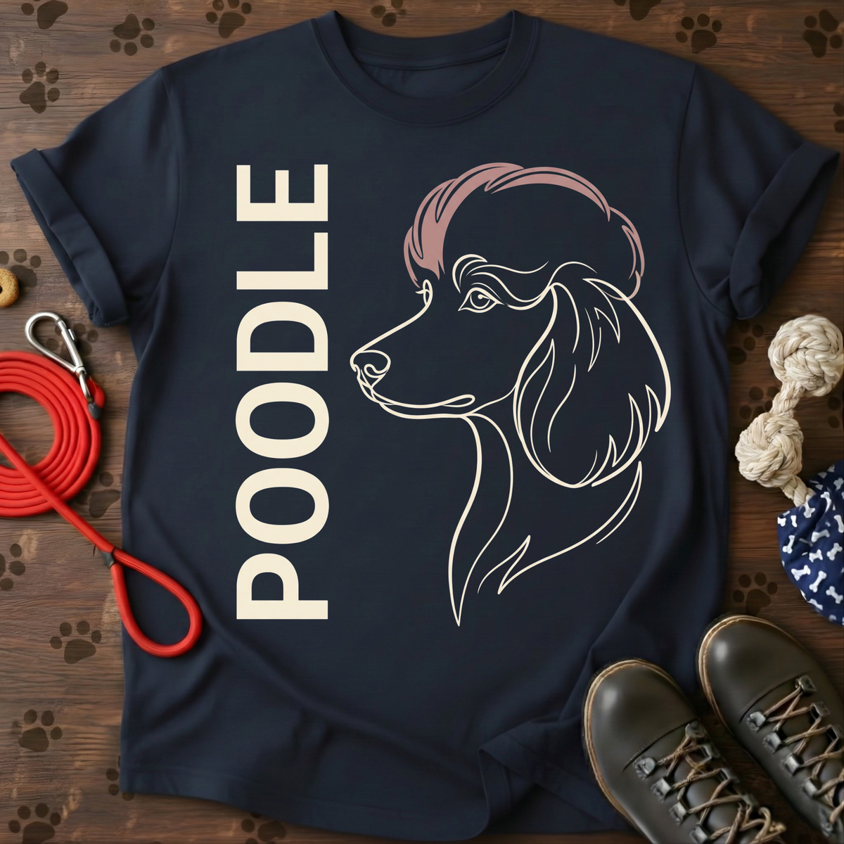 Poodle Vertical Portrait Portrait Tee