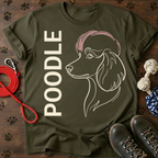 Poodle Vertical Portrait Portrait Tee