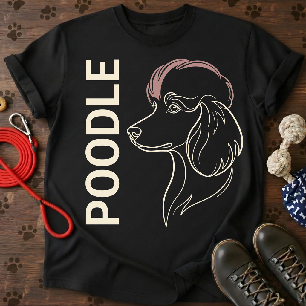 Poodle Vertical Portrait Portrait Tee