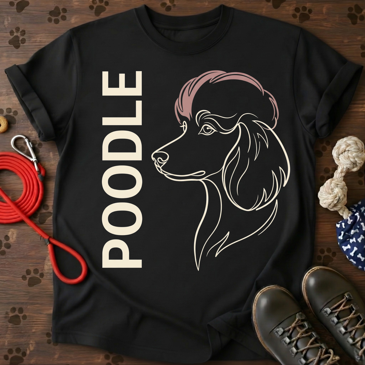 Poodle Vertical Portrait Portrait Tee