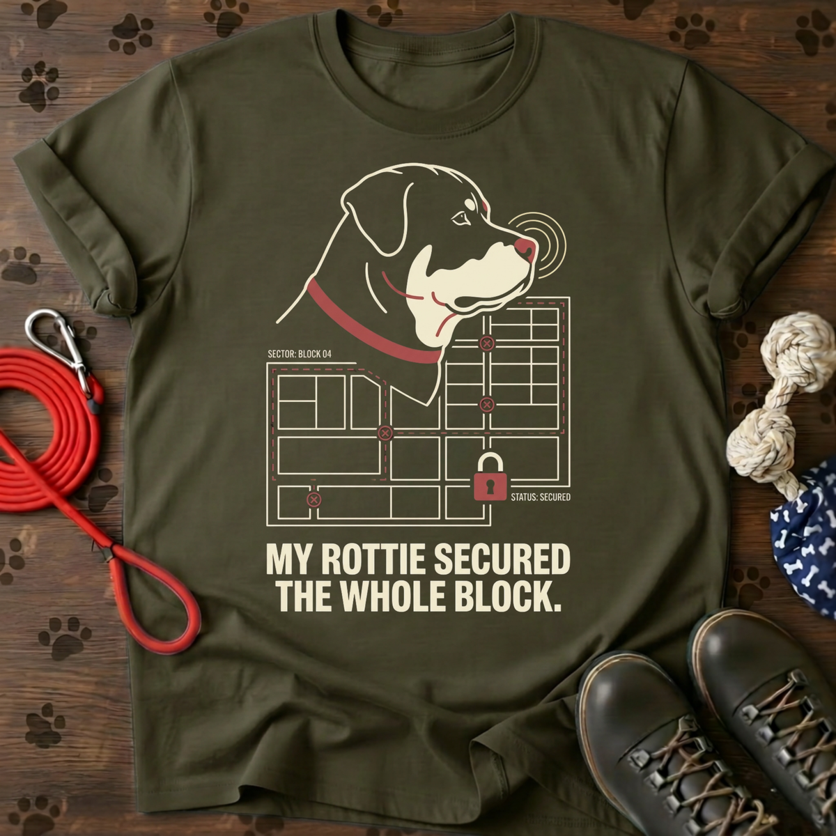 Rottie Block Security Tee