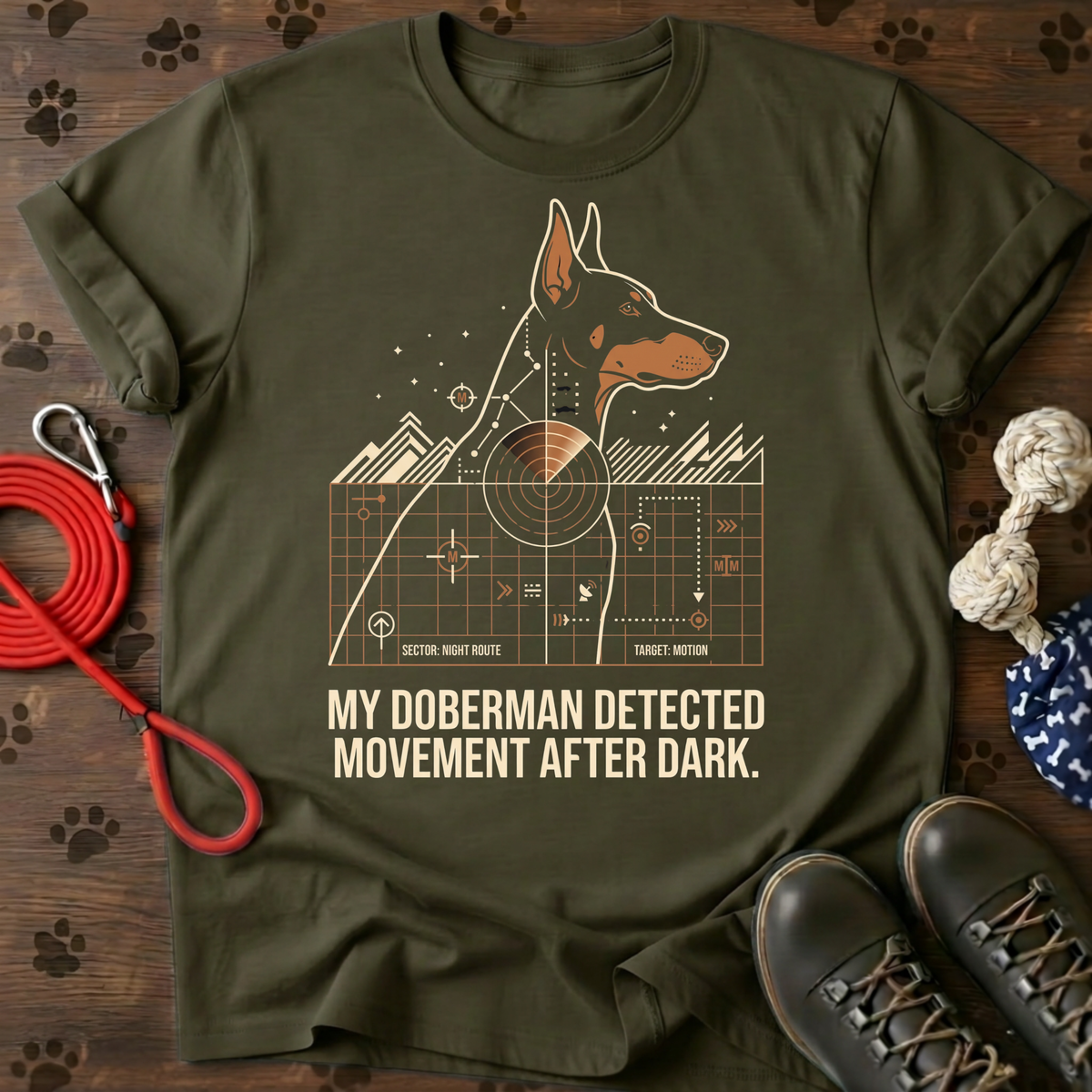 Doberman Night Patrol Tee
