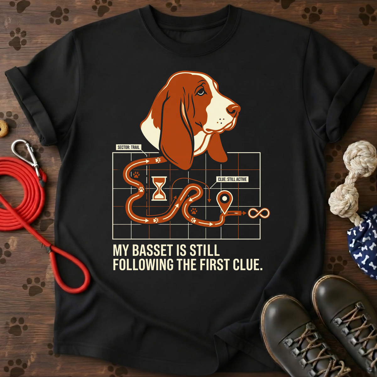 Basset First Clue Tee