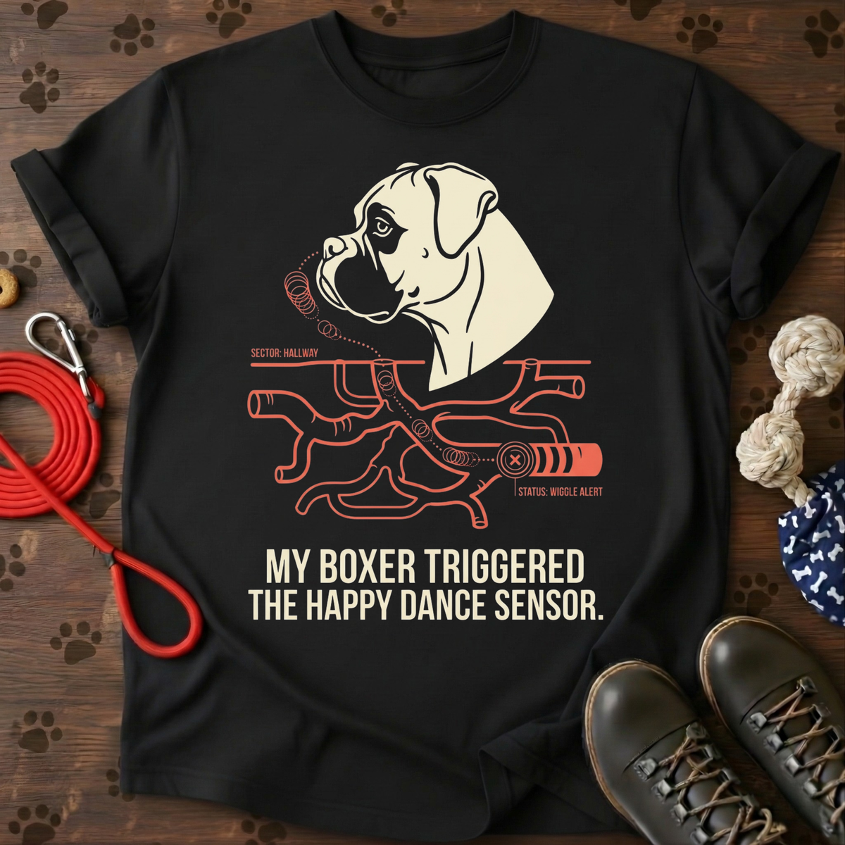 Boxer Wiggle Sensor Tee