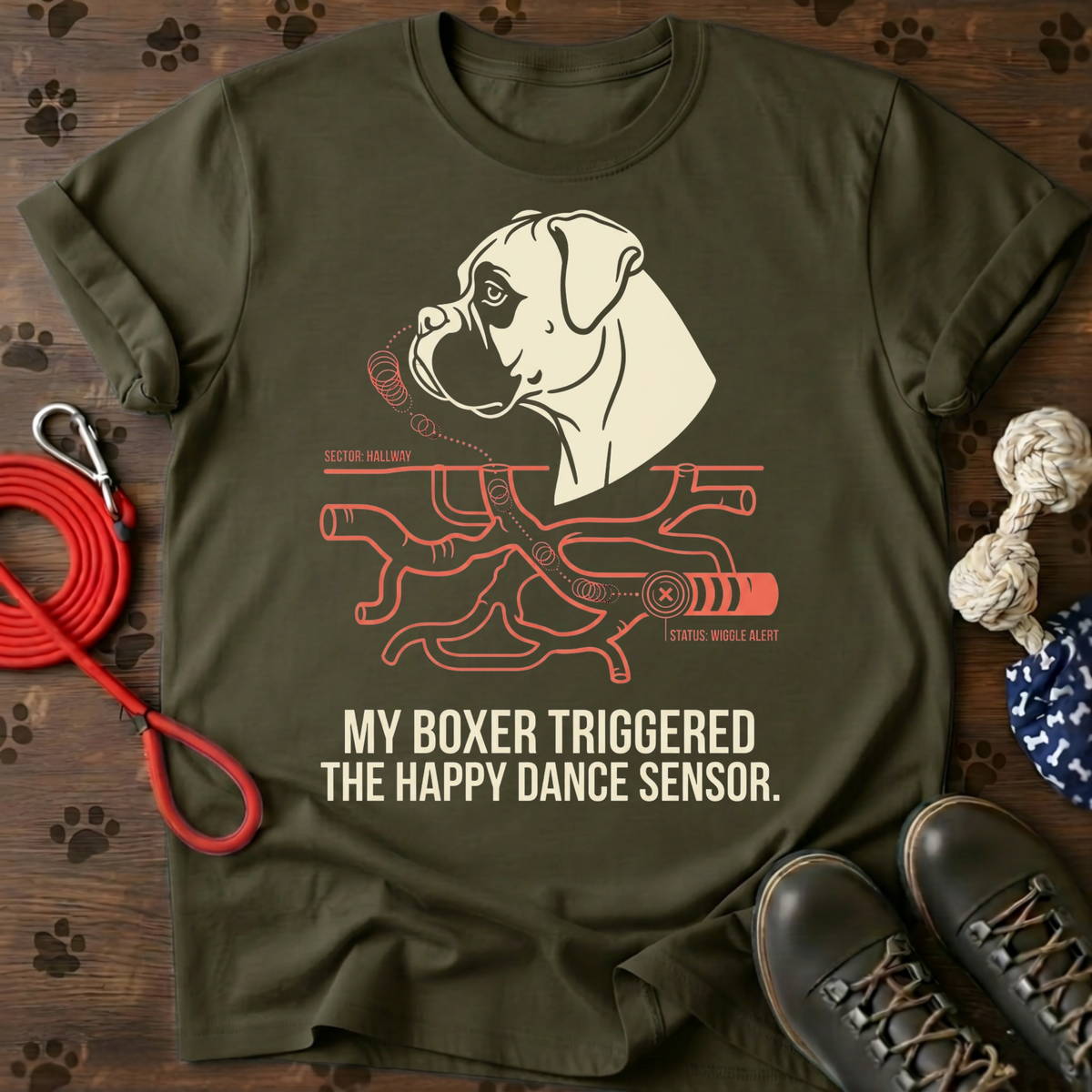 Boxer Wiggle Sensor Tee