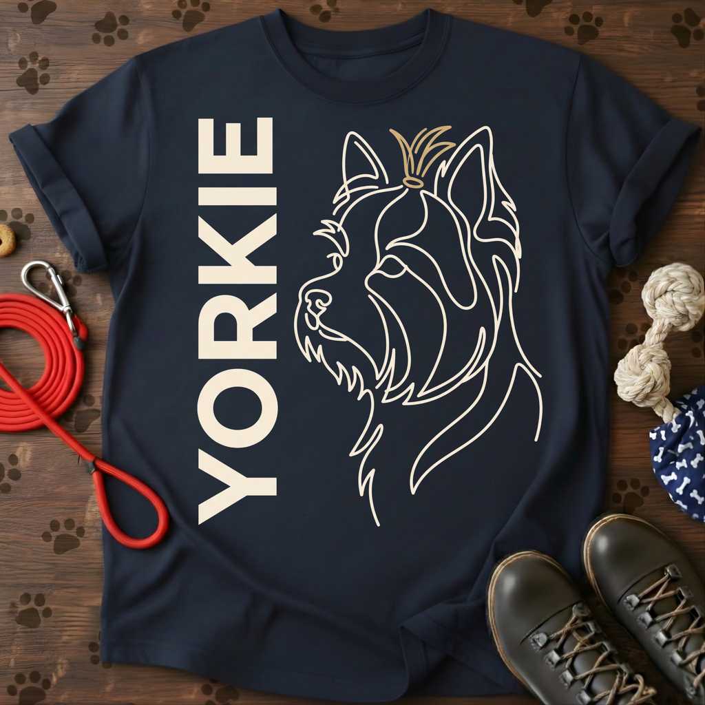 Yorkie Vertical Portrait Tee