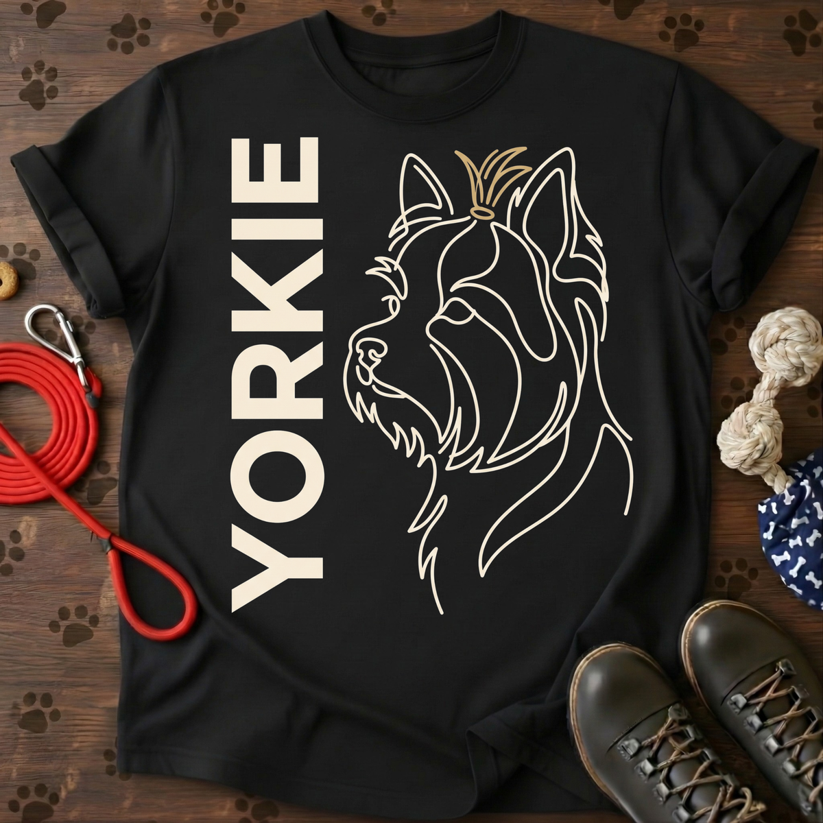 Yorkie Vertical Portrait Tee