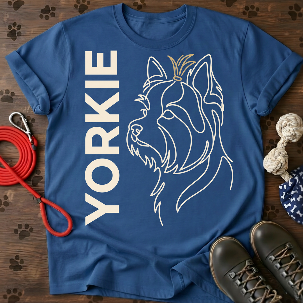 Yorkie Vertical Portrait Tee