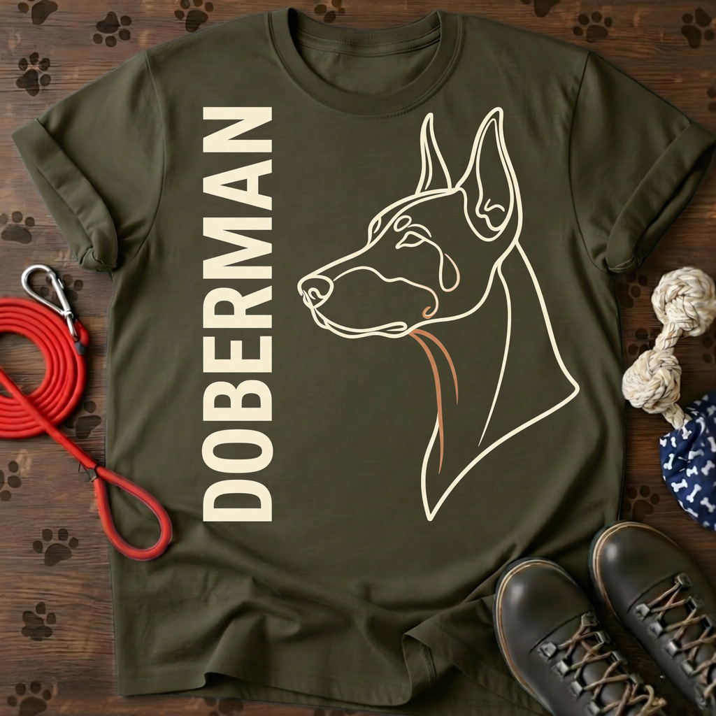 Doberman Vertical Portrait Tee