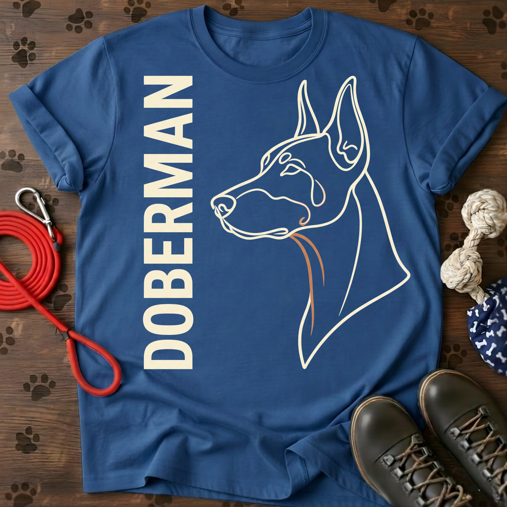 Doberman Vertical Portrait Tee