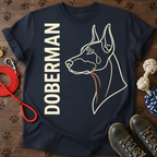 Doberman Vertical Portrait Tee