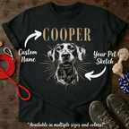 Custom Dog Photo And Name Shirt