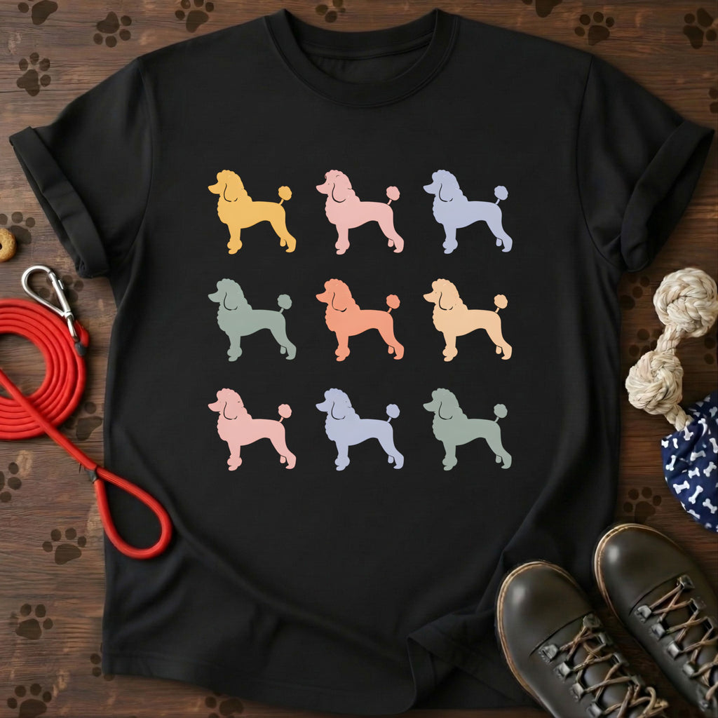 Poodle Pattern T-Shirt