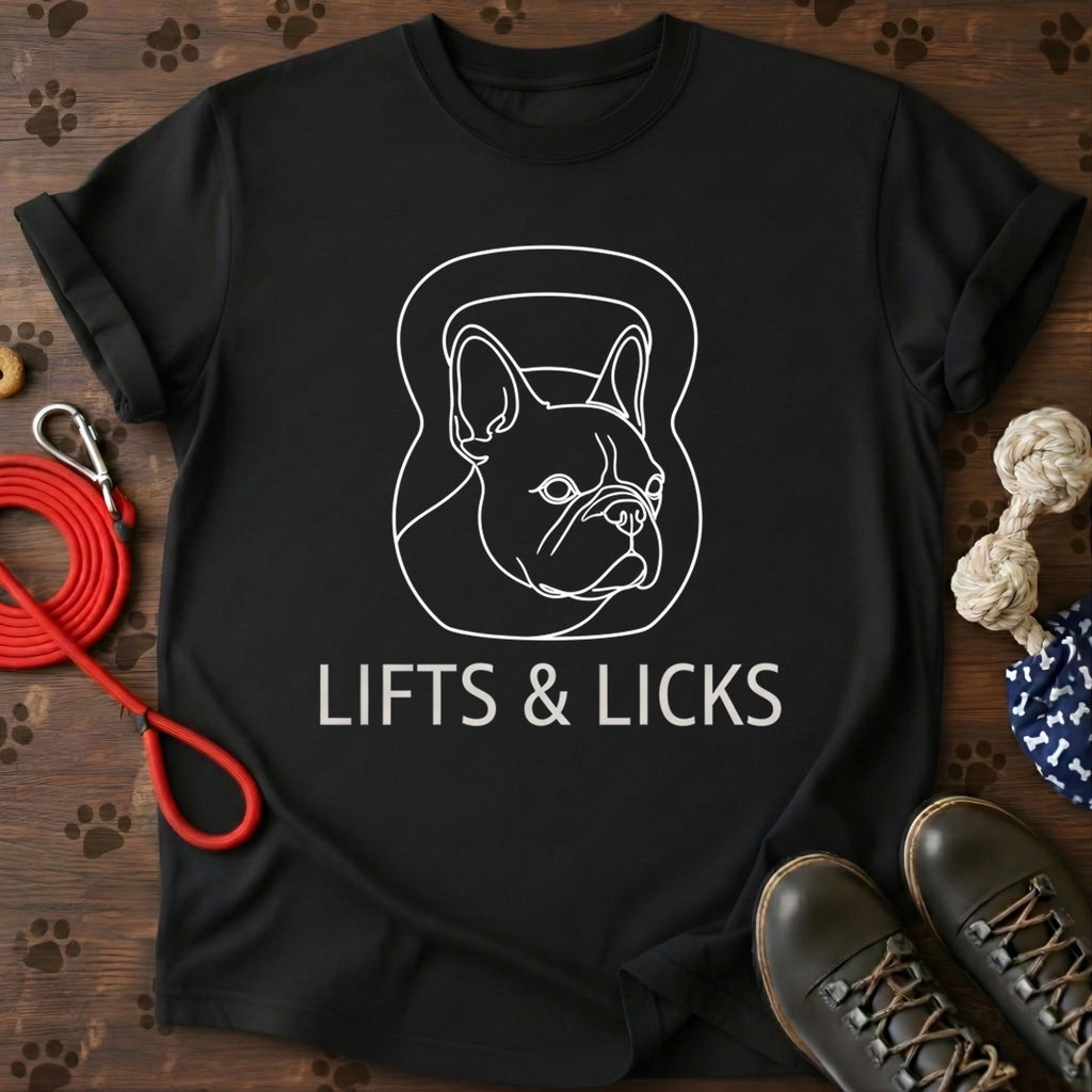 Lifts & Licks Kettlebell Dog T-Shirt