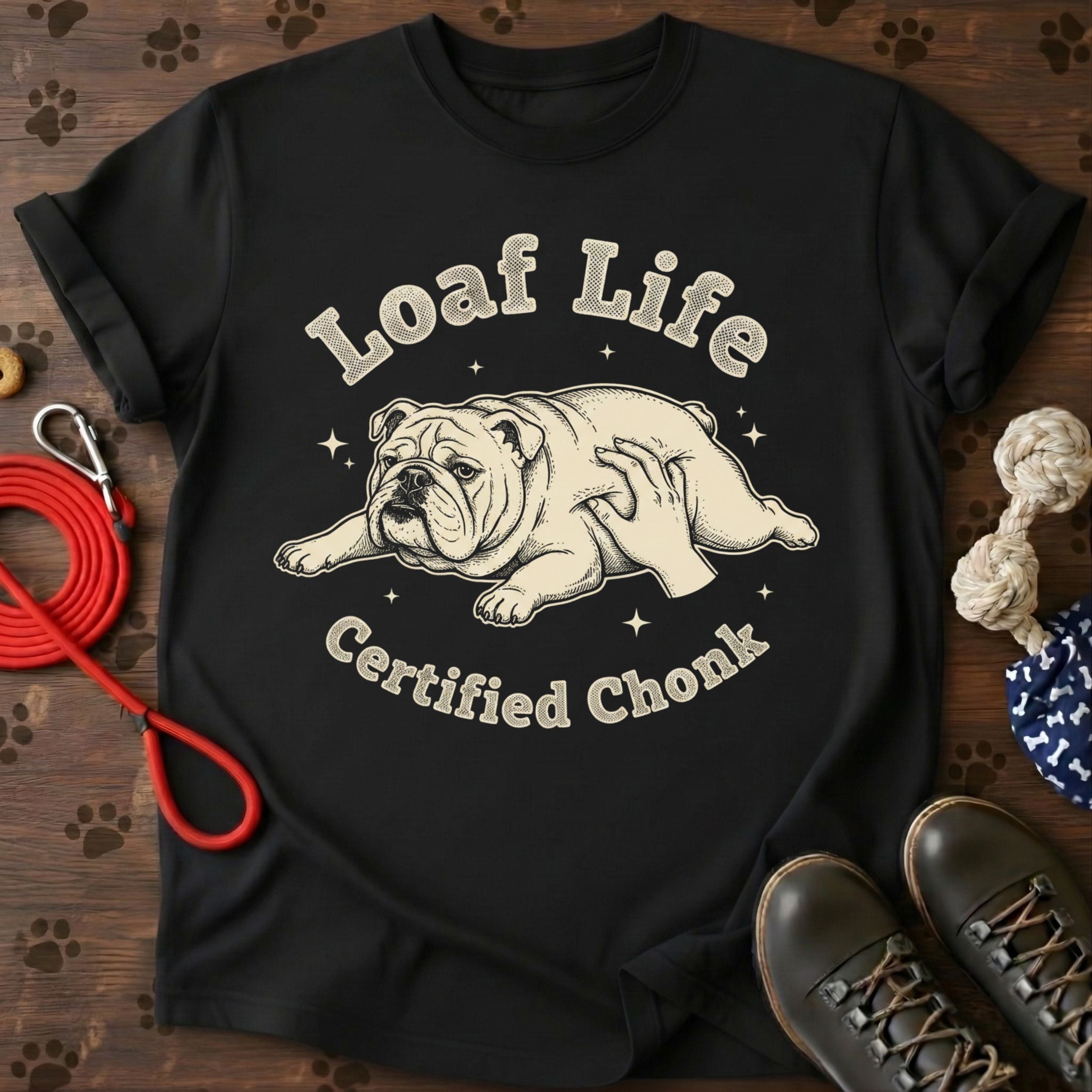 Loaf Life Certified Chonk Vintage Dog Tee