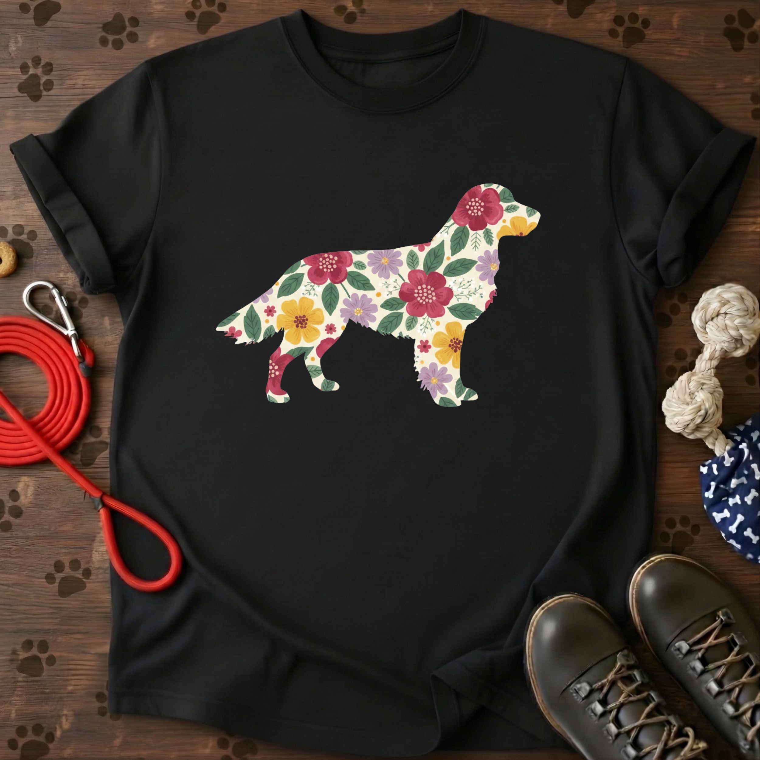 Floral Retriever T-Shirt