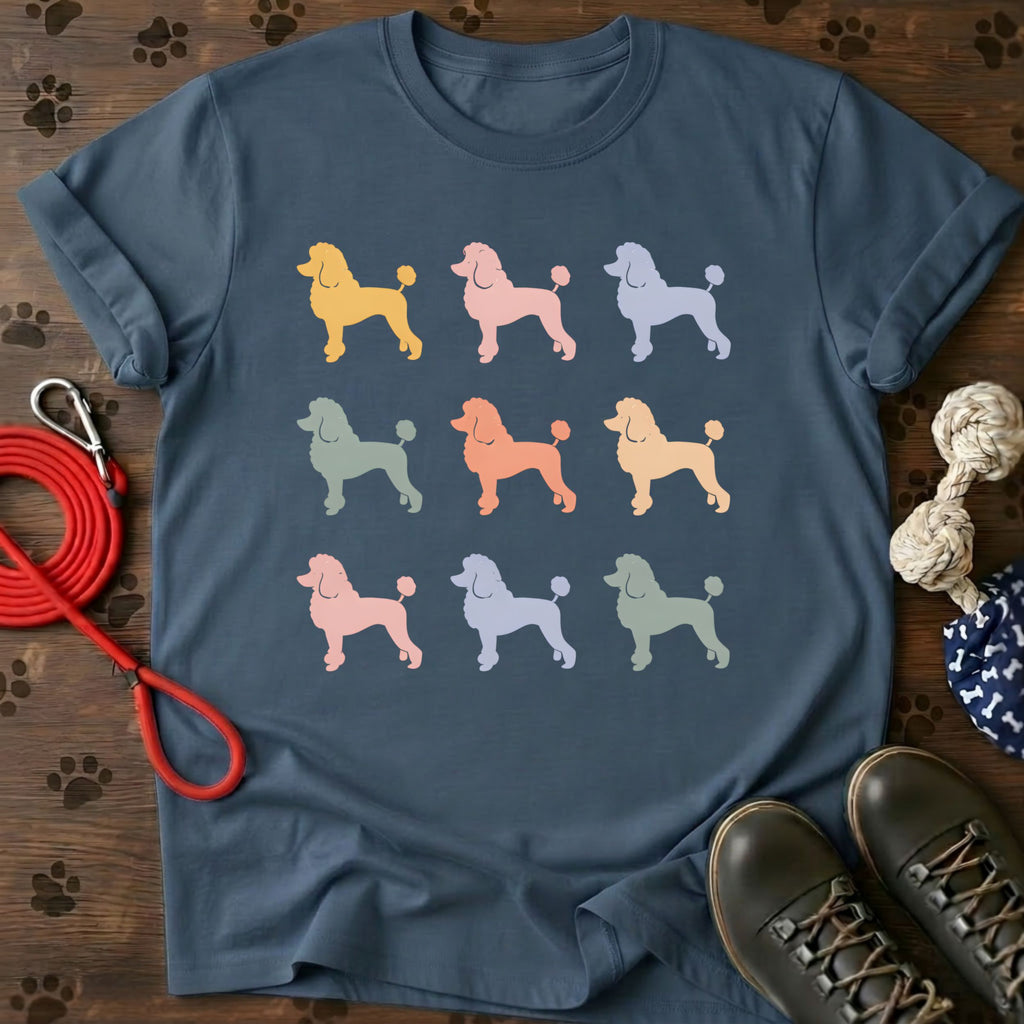 Poodle Pattern T-Shirt