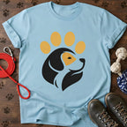 Cute Tricolor Canine Paw Tee